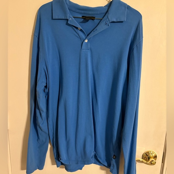 Vintage Structure Men's Blue Long Sleeve Shirt - Picture 1 of 3